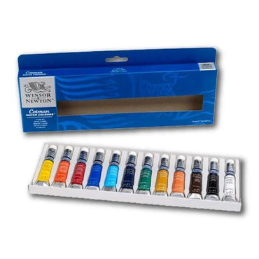Winsor Newton Cotman Water Colour tube Set Of 12 The Stationers